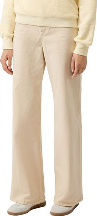 s.Oliver Schlagjeans S.OLIVER, Damen, Gr. 36, L&auml;nge 32, beige, Denim/Jeans, Obermaterial: 98% Baumwolle, 2% Elasthan, unifarben, ausgestellt lang, Jeans Schlag