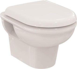 Ideal Paquete Combinado Para Inodoro Suspendido Exacto Sin Borde De Descarga, Con Tapa Blanda, 355 X 480 Blanco Ideal Standard
