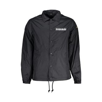 Napapijri Elegante Waterdichte Sportjas met Contrastdetails - Heren - Zomerjassen - Zwart - XS - Polyester - Jassen