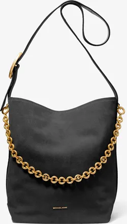 Michael Kors Nolita Large Suede Bucket Tote Bag
