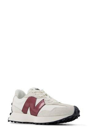 New Balance 327 Sneaker in Sea Salt/Monarch Burgundy at Nordstrom, Size 6