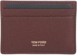 Tom Ford Grained Leather Card Case in Lost Cherry at Nordstrom