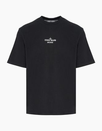 Stone Island Mens Branded 2100033 T-Shirt Black - Size: 40
