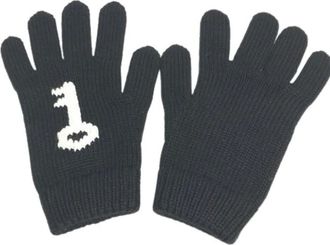 Prada Pre-owned Accessories, female, Black, Size: ONE SIZE Pre-owned Wool Gloves