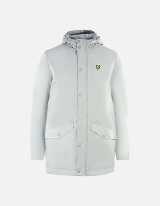 Lyle & Scott Mens Lyle & Scott Technical Parka Light Blue Jacket - Green - Size: 40/Regular