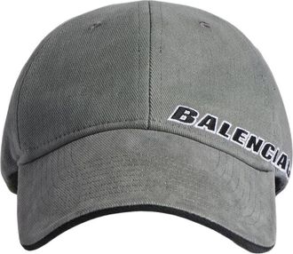 Balenciaga Tilted Typo Cap Dark Heather Grey 854036410B21441