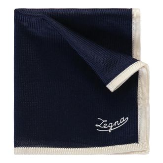 Ermenegildo Zegna Pocket Scarves, male, Blue, Size: ONE SIZE Silk Handkerchief