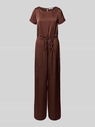 Rinascimento Rinascimento Relaxed Fit Jumpsuit mit Rundhalsausschnitt in Schoko, Gr&ouml;&szlig;e XL