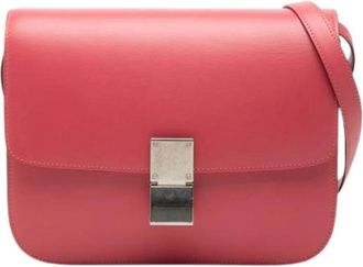 Celine Pre-owned Vintage Crossbody Tas - Dames - Vintage Schoudertas - Roze - ONE Size - Leer - Vintage