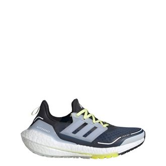 adidas Womens Ultraboost 21 Running Shoe, Crew Navy/Halo Blue/Pulse Yellow, 7