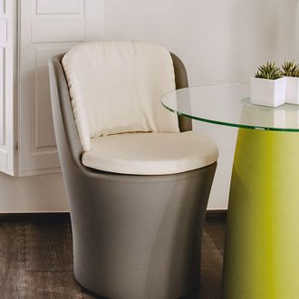 Monacis Sill&oacute;n Comfy Moon Gris En Pol&iacute;mero Monacis - &Oslash;60 Cm - 80 H