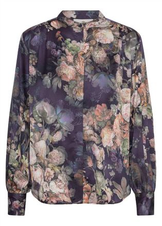 Karmamia Womens Cornelia Shirt In Indigo Bloom