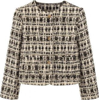 2-Biz Tweed jas - Dames - Blazers - Veelkleurig - L - Tweed - Jassen