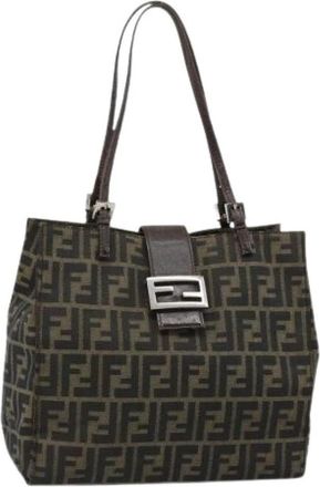 Fendi Pre-owned Vintage Zucca Canvas Tote Bag - Dames - Vintage Handtas - Veelkleurig - ONE Size - Vintage