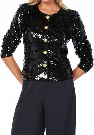 Bishop + Young Sublime Sequin Jacket In Black