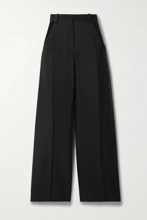MUGLER Pantaloni A Gamba Dritta Cut-out In Twill - Nero