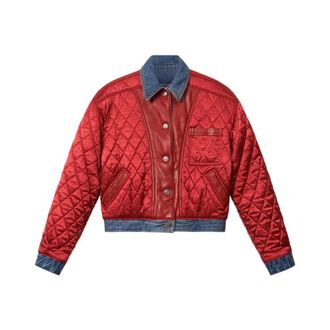 Isabel Marant Devyna Jacket - Heren - Jassen - Rood - Maat: 3XS Zijde