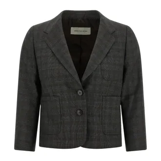 Dries Van Noten Dames, Jassen, Grijs, Maat: S Zijde