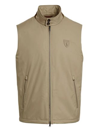 Polo Ralph Lauren zip-fastening logo-plaque vest - Neutrals