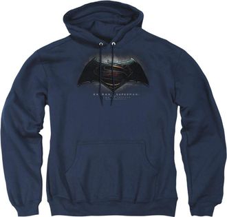 Gildan Batman V Superman Logo Adult Pull Over Hoodie / Hooded Sweatshirt
