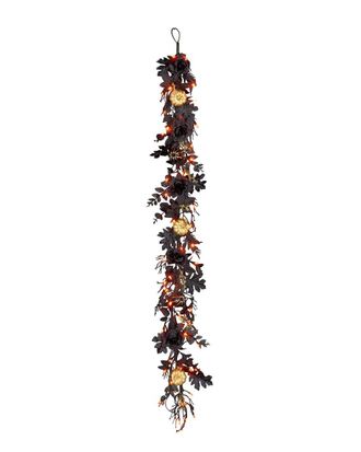 National Tree Company 6 Chic Eek Black & Gold Halloween Garland