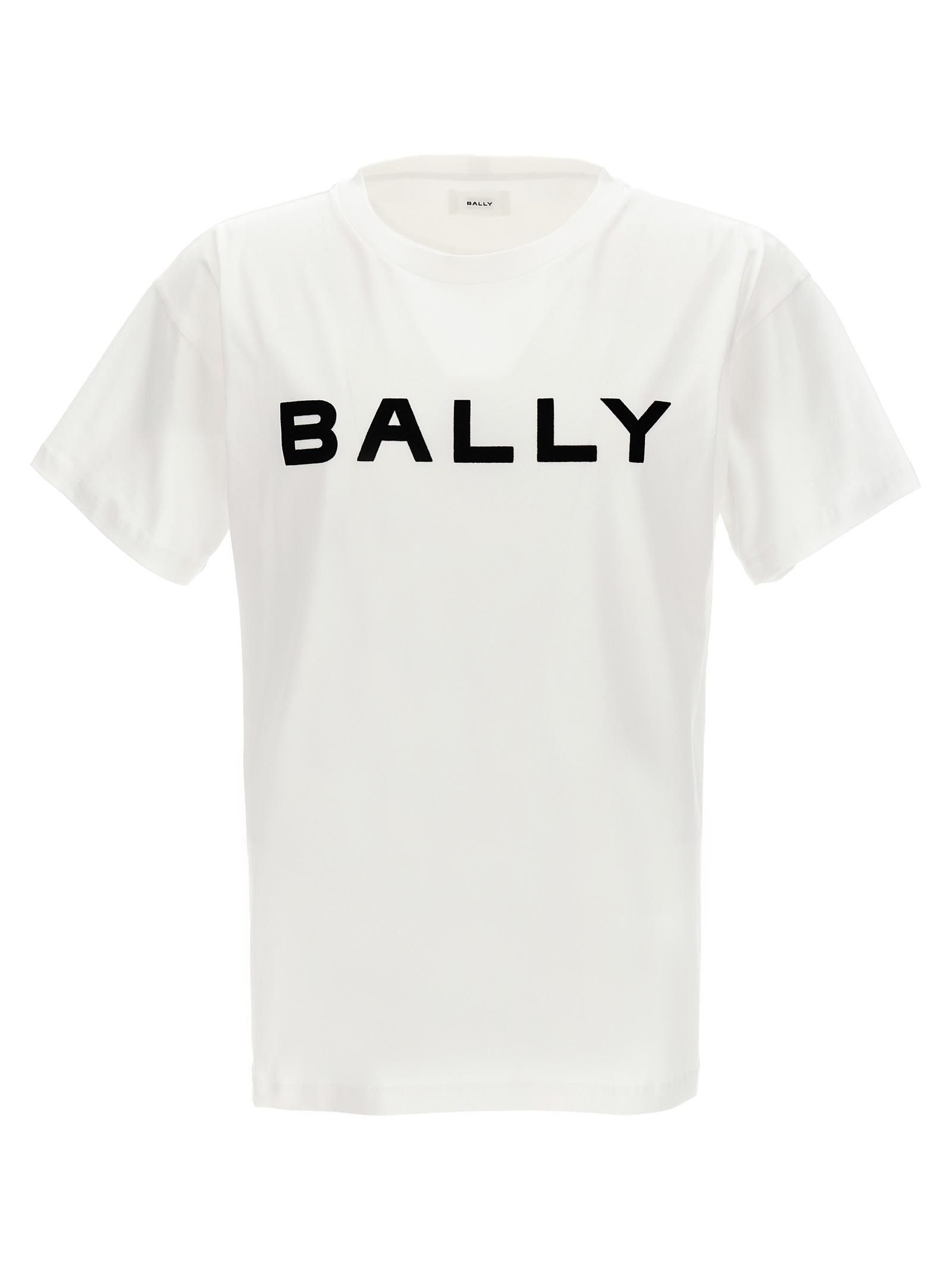 NWT BALLY 1851 Embroidered logo tee men fashion medium m black red Switzerland shirt