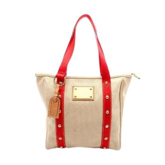 Louis Vuitton Pre-owned Tote Bags, female, Beige, Size: ONE SIZE Pre-owned Canvas Tote Bag