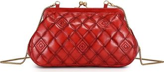 OLD TREND Petunia Small Quilted Leather Crossbody in Red at Nordstrom