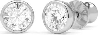 Melinda Maria Baroness Cubic Zirconia Stud Earrings in Silver-White at Nordstrom