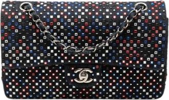 Chanel Pre-owned Vintage Double Flap Shoulder Bag - Dames - Vintage Schoudertas - Veelkleurig - ONE Size - Denim - Vintage