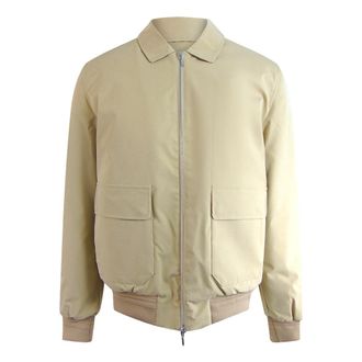 Aquascutum Mens Active Hydro Beige Flight Jacket - Size Large
