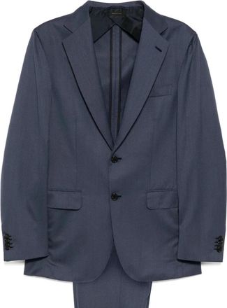 Brioni Navy Blue Suit Set with Patch Pockets