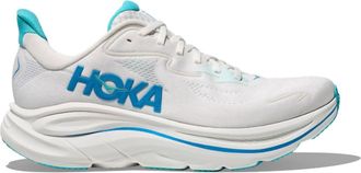 Hoka One One Mens Clifton 10 Running Shoes In White Skyward Blue