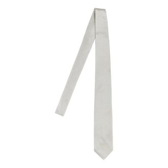 Barba Ties, male, Gray, ONE SIZE, Patterned Jacquard Tie