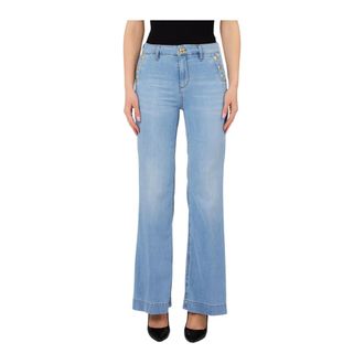 Liu Jo Boot-cut Jeans, female, Blue, Size: W31 B. UP Flare Button H.w