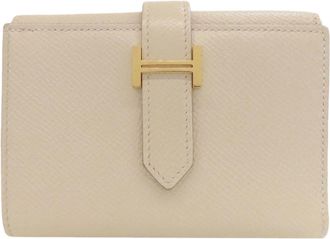 Herm&egrave;s Ivory Epsom Leather Wallet (Bi-Fold) (Pre-Owned)