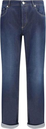 Brunello Cucinelli Heren, Jeans, Blauw, Maat: XL Katoen