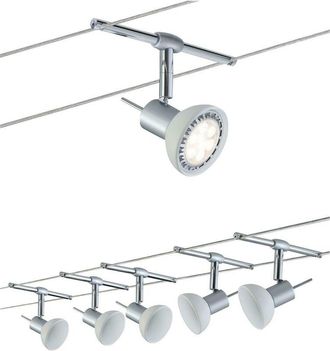 Paulmann Sistema De Cable Sheely 5 Puntos De Luz Gu5.3 En Color Metal Cromo Mate 941.36