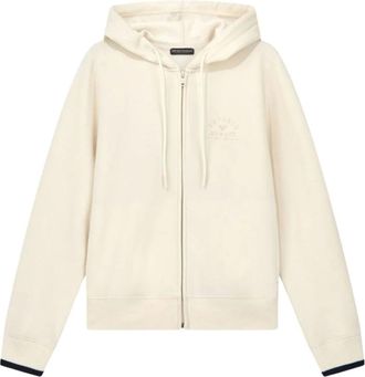 Emporio Armani Zip-through Hoodie - Dames - Sweatshirts & Hoodies - Wit - Maat: M Katoen