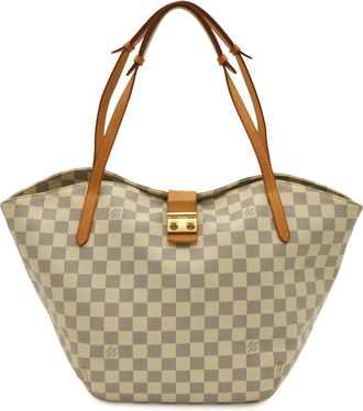Louis Vuitton Damier Azur Ivory Damier Azur Shoulder Bag Tote Bag (Pre-Owned)