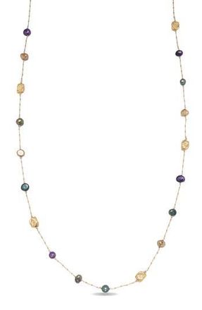 Eye Candy Los Angeles Teresa Freshwater Pearl Station Necklace in Gold at Nordstrom Rack