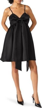 Steve Madden Liyana Bow Cocktail Minidress in Black at Nordstrom Rack, Size 10
