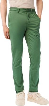 Lacoste Heren Biologisch Katoenen Slanke Chino (As)