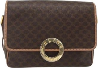 Celine Pre-owned Cross Body Bags, female, Brown, Size: ONE SIZE Pre-owned Canvas Vintage Crossbody Bag