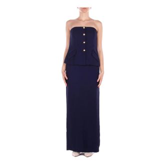 Ralph Lauren Kleedjes Blue - Dames - Avondkleed - Blauw - L - Kleedjes