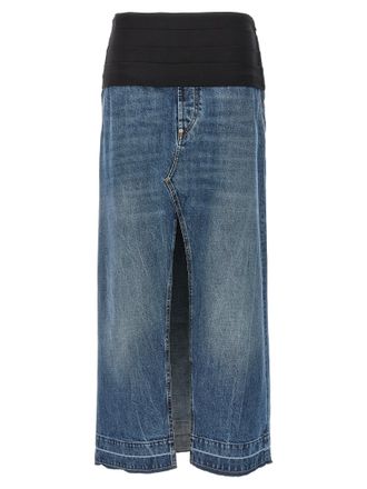 Stella McCartney Blue Cotton Mini Womens Skirt