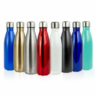 Trade Shop Trade Shop - Portatile Borraccia Bottiglia DAcqua Acciaio Inox Termica Caldo Freddo 550 Ml