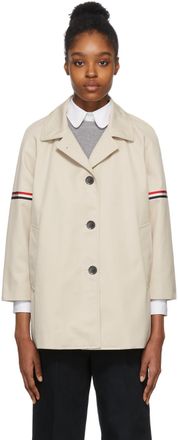 THOM BROWNE☆コットンMIX ベーシック ジャケット BEIGE LADIES Women's Thom Browne Trench Coats - up to −70% | Stylight