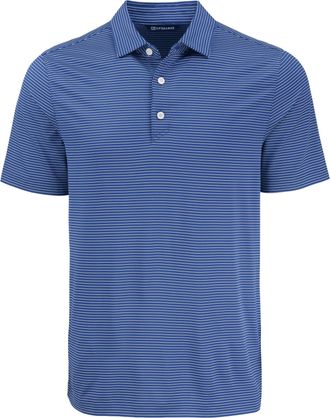 Cutter & Buck Forge Eco Fine Line Stripe Stretch Recycled Mens Polo
