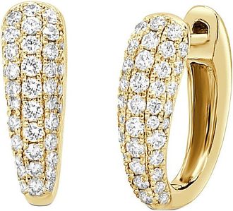 Sabrina Designs 14K 0.59 Ct. Tw. Diamond Huggie Earrings